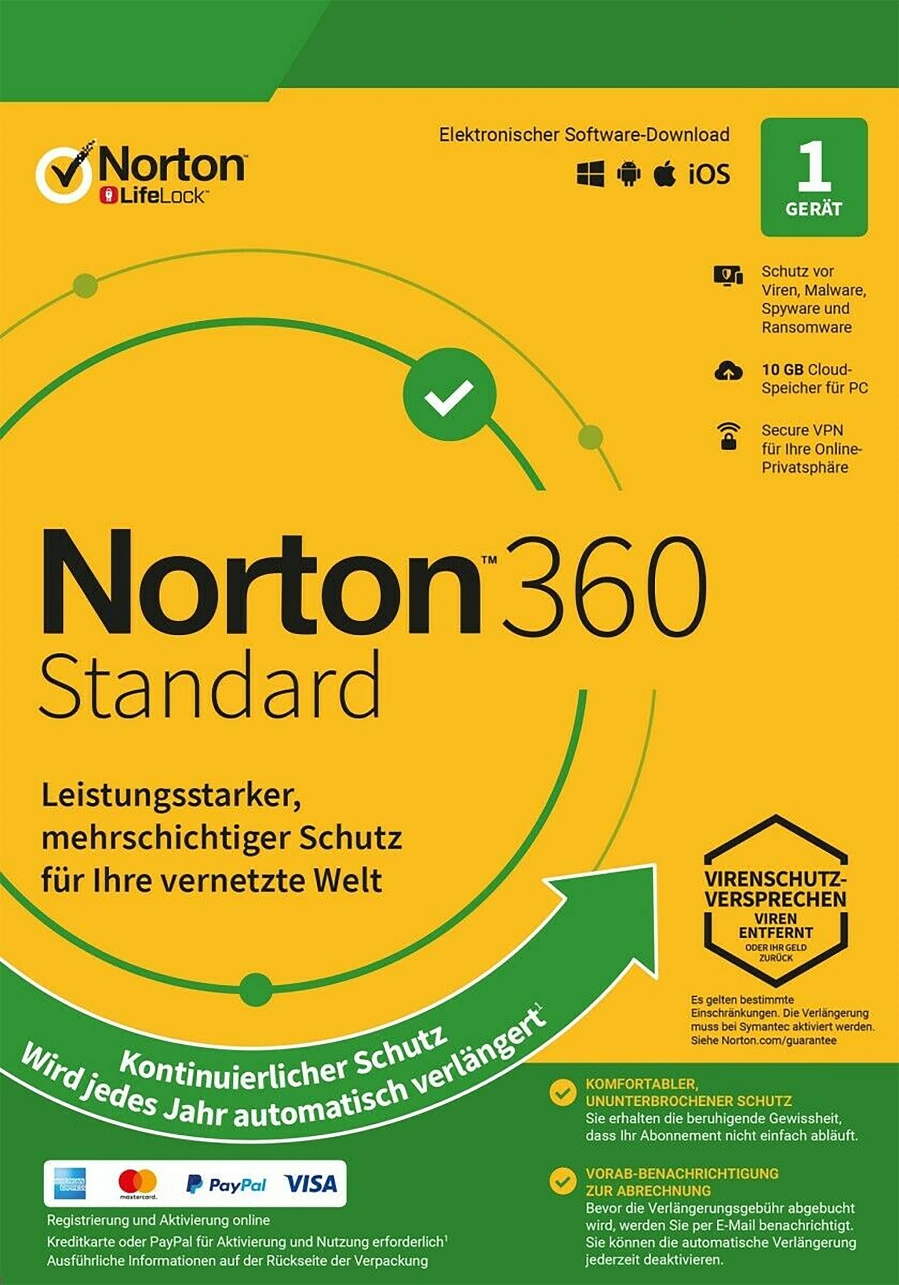 Norton 360 Standard - 1 PCs für 1 Jahr